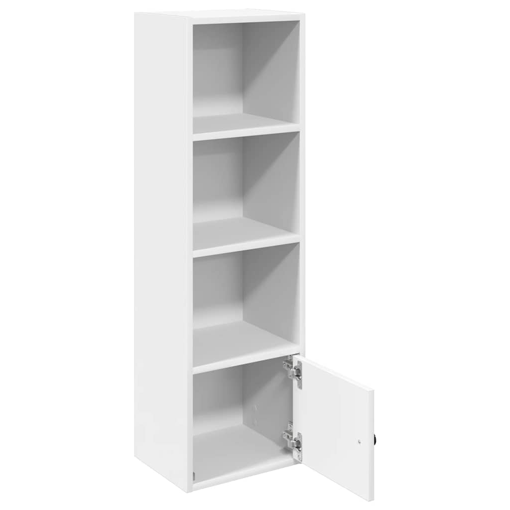 Bokhylle hvit 31x24x102 cm konstruert tre
