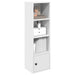 Bokhylle hvit 31x24x102 cm konstruert tre