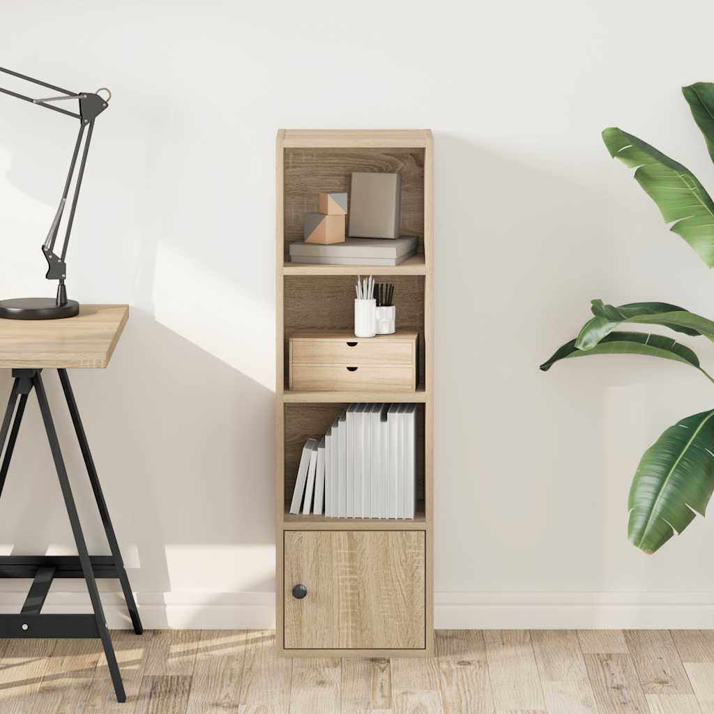 Bokhylle sonoma eik 31x24x102 cm konstruert tre vidaXL