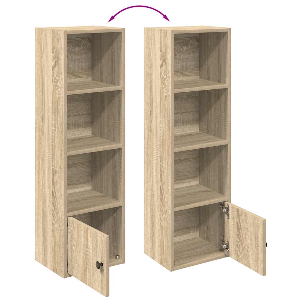 Bokhylle sonoma eik 31x24x102 cm konstruert tre vidaXL
