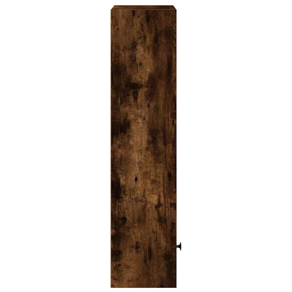 Bokhylle røkt eik 31x24x102 cm konstruert tre vidaXL