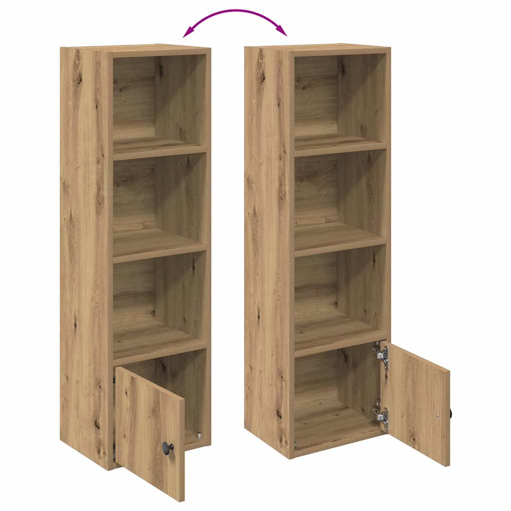 Bokhylle artisan eik 31x24x102 cm konstruert tre