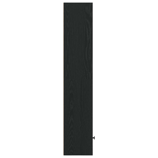 Bokhylle svart eik 31x24x127 cm konstruert tre