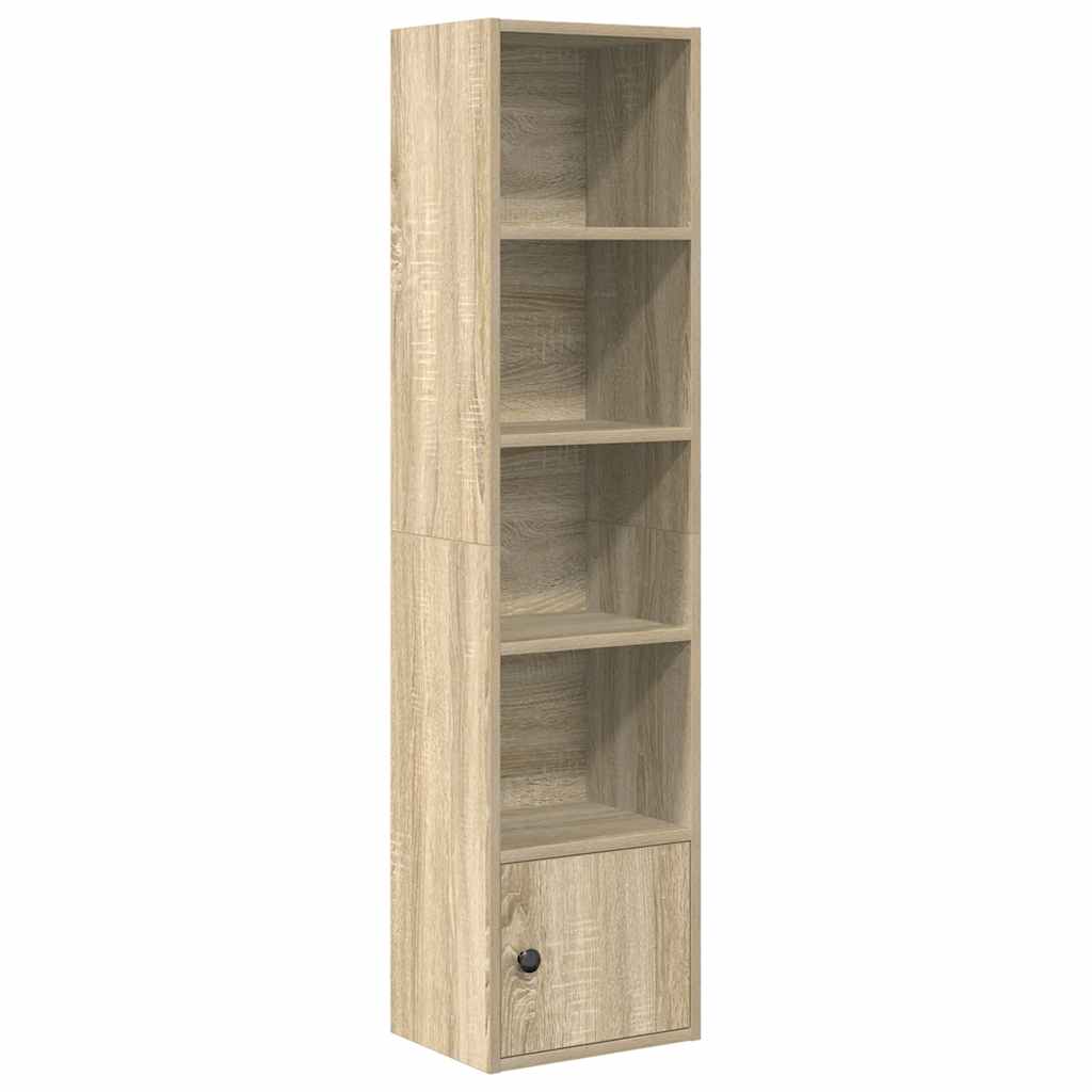 Bokhylle sonoma eik 31x24x127 cm konstruert tre vidaXL