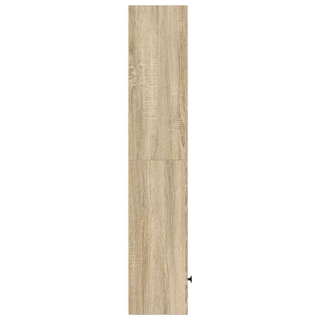 Bokhylle sonoma eik 31x24x127 cm konstruert tre vidaXL
