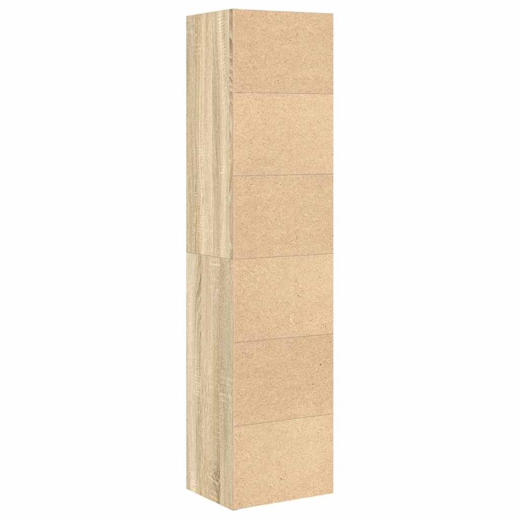 Bokhylle sonoma eik 31x24x127 cm konstruert tre vidaXL