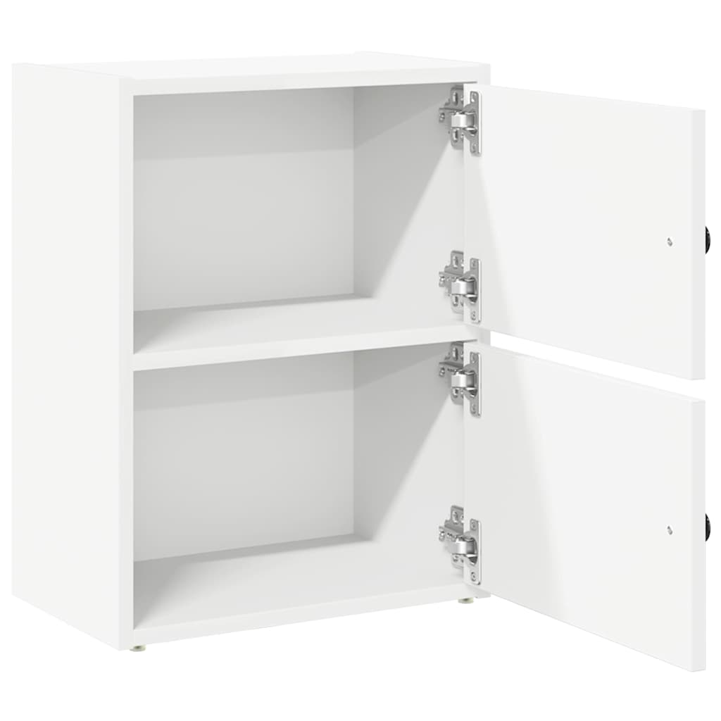 Bokhylle hvit 40x24x52 cm konstruert tre