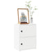 Bokhylle hvit 40x24x52 cm konstruert tre