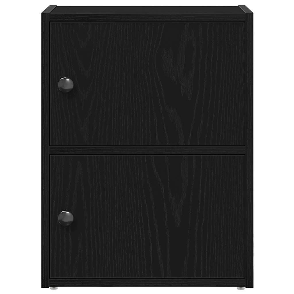 Bokhylle svart eik 40x24x52 cm konstruert tre