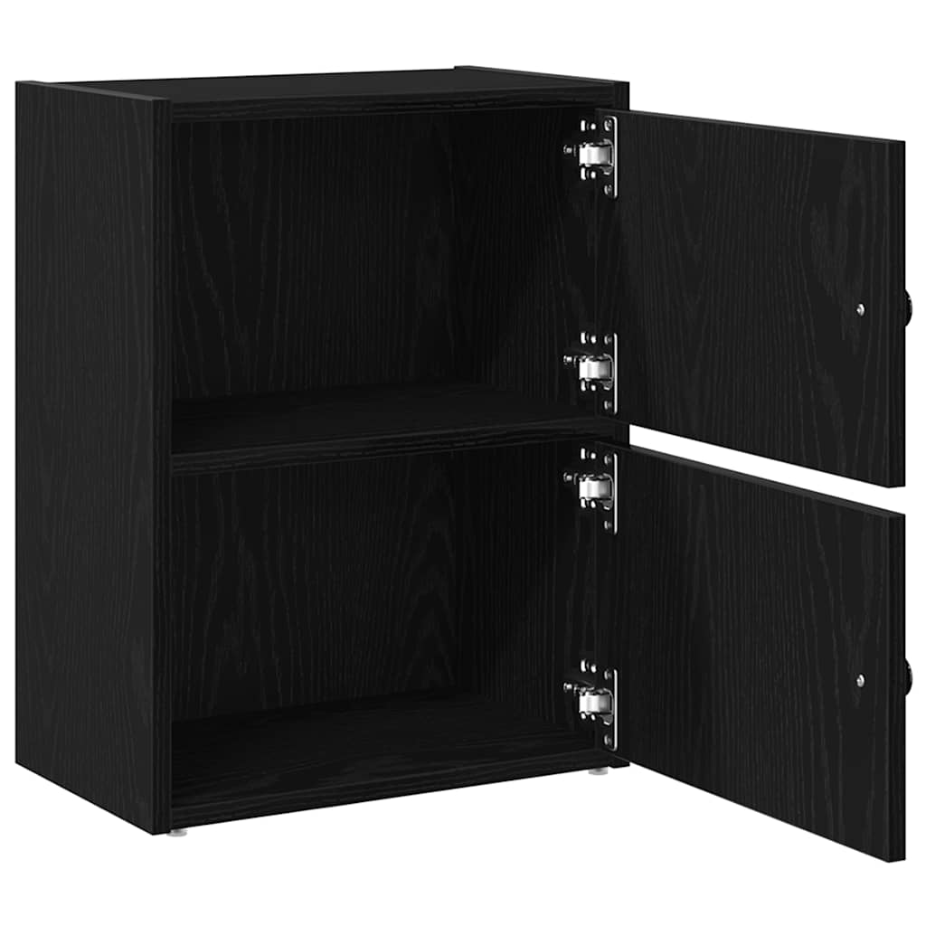 Bokhylle svart eik 40x24x52 cm konstruert tre