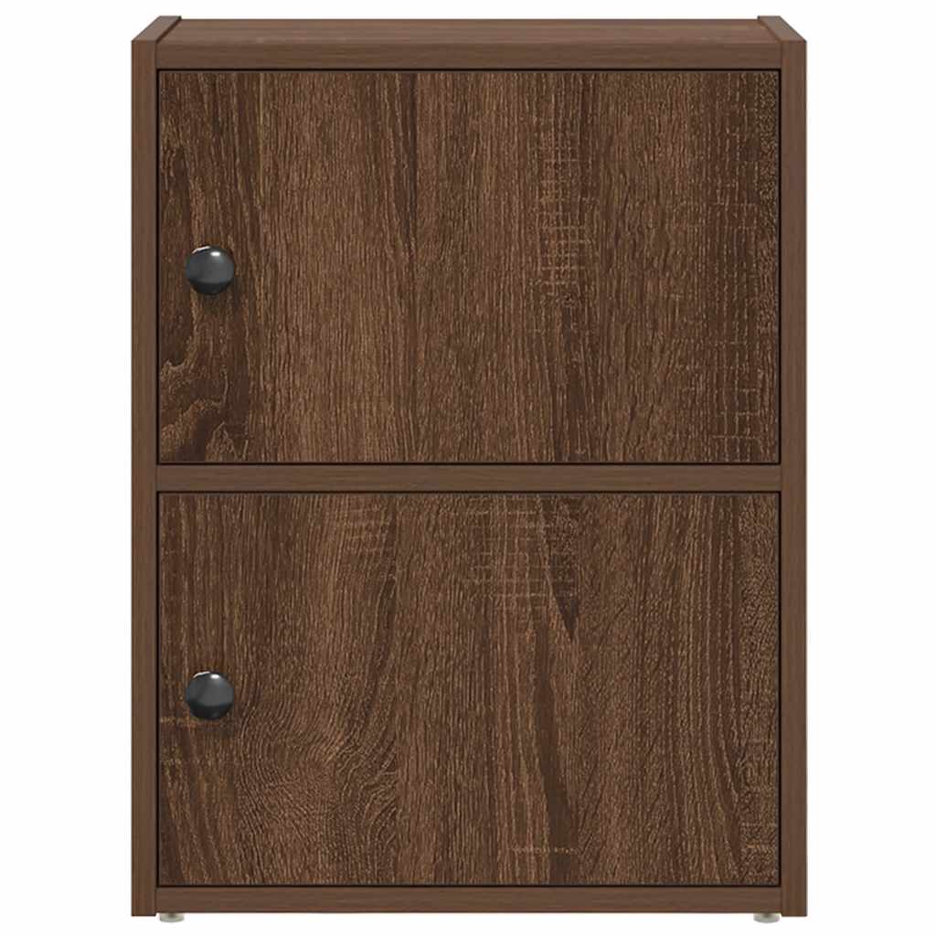 Bokhylle brun eik 40x24x52 cm konstruert tre