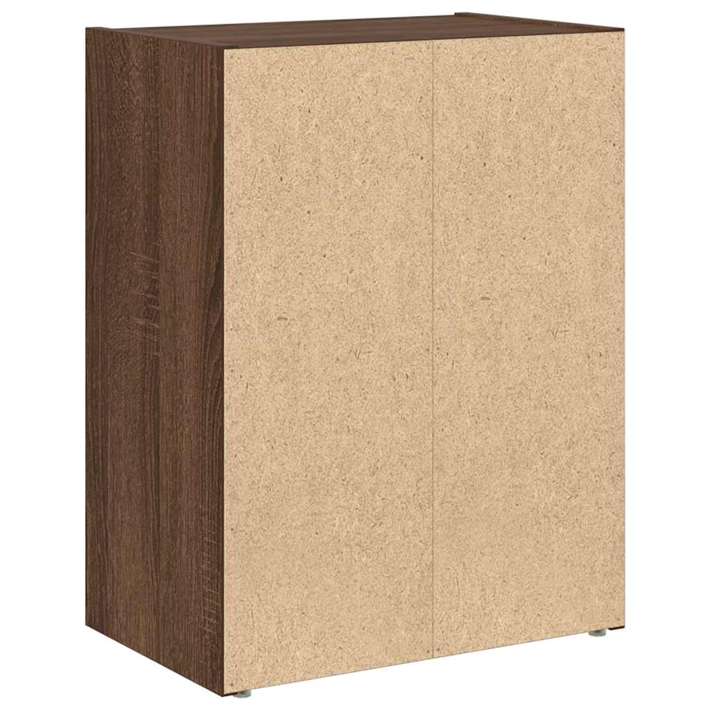 Bokhylle brun eik 40x24x52 cm konstruert tre