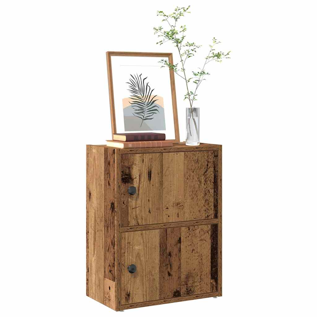 Bokhylle gammelt tre 40x24x52 cm konstruert tre