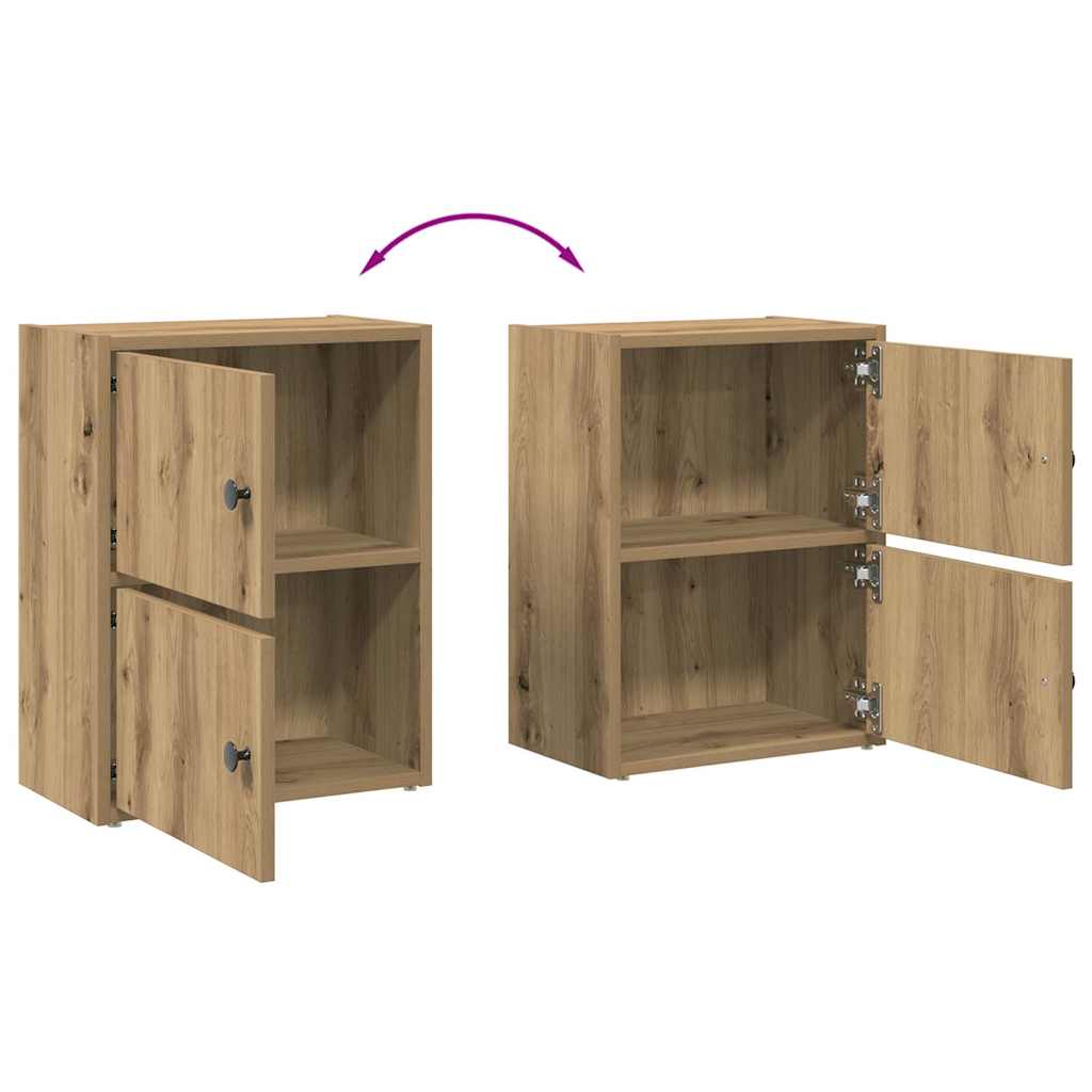 Bokhylle artisan eik 40x24x52 cm konstruert tre
