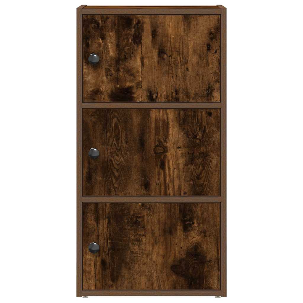 Bokhylle røkt eik 40x24x77 cm konstruert tre