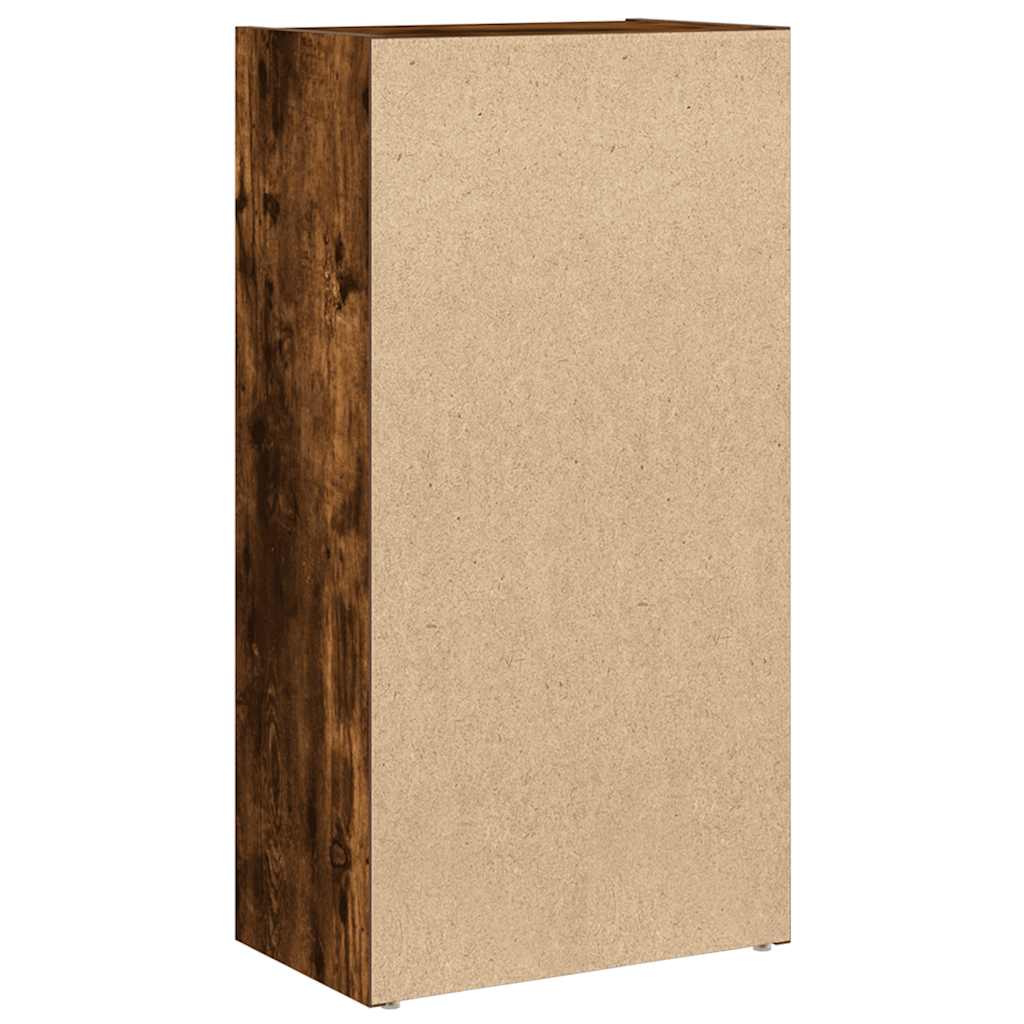 Bokhylle røkt eik 40x24x77 cm konstruert tre