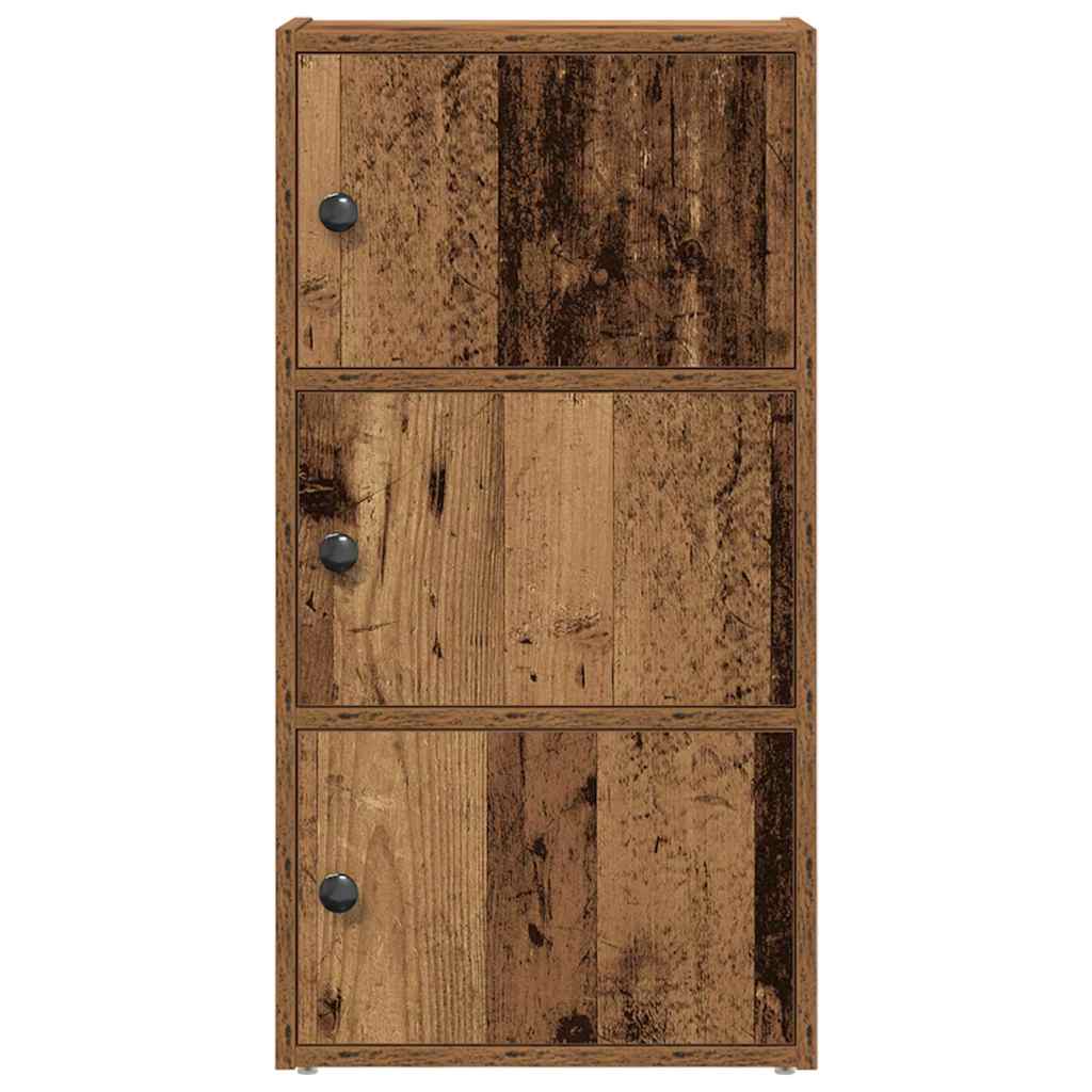 Bokhylle gammelt tre 40x24x77 cm konstruert tre