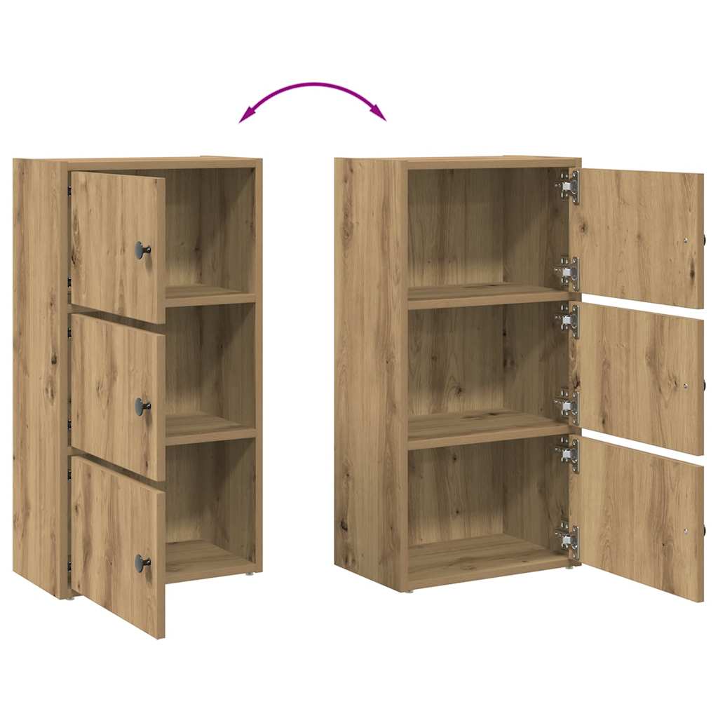Bokhylle artisan eik 40x24x77 cm konstruert tre