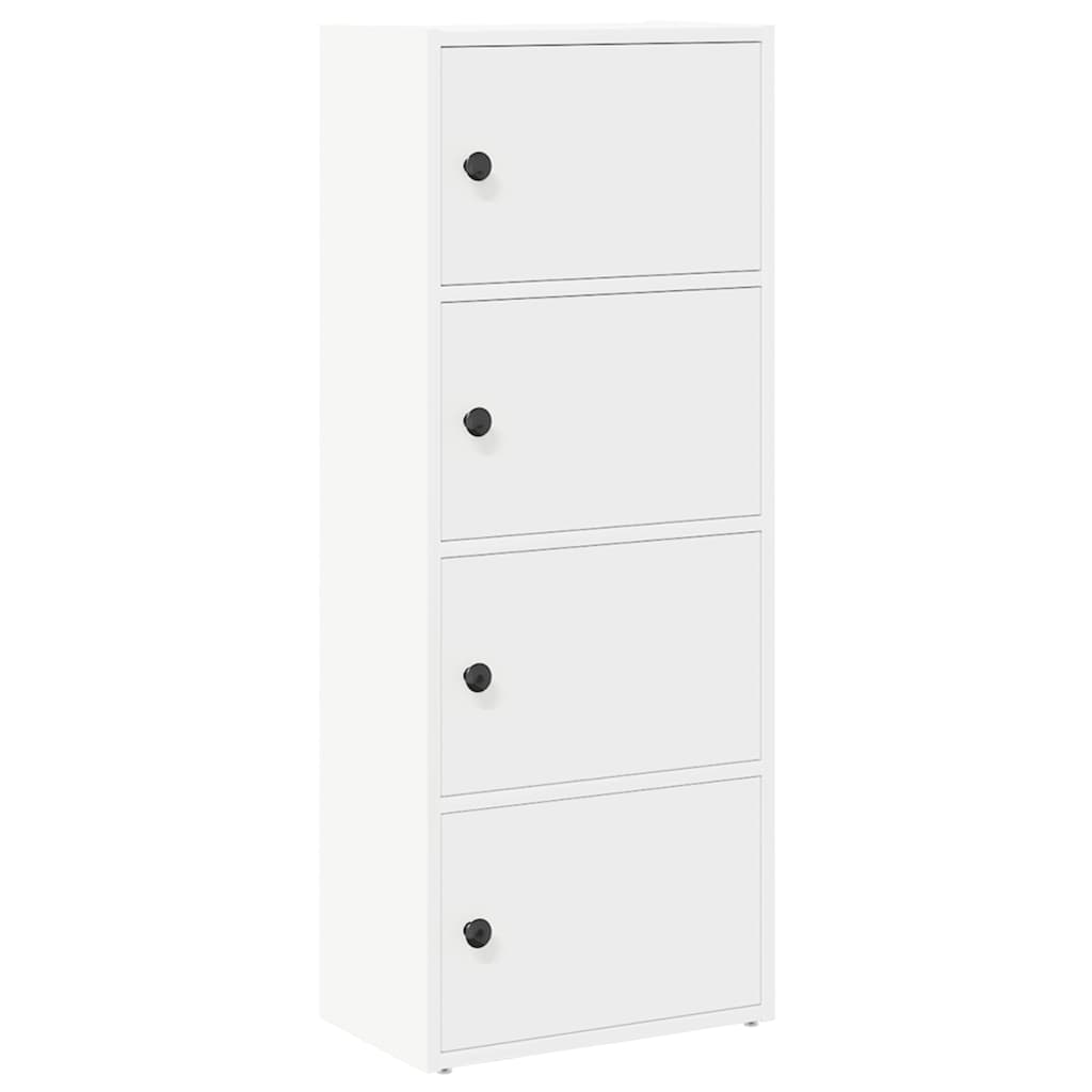 Bokhylle hvit 40x24x102 cm konstruert tre vidaXL