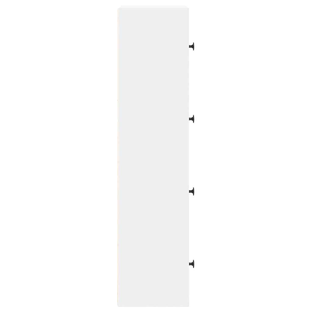 Bokhylle hvit 40x24x102 cm konstruert tre vidaXL