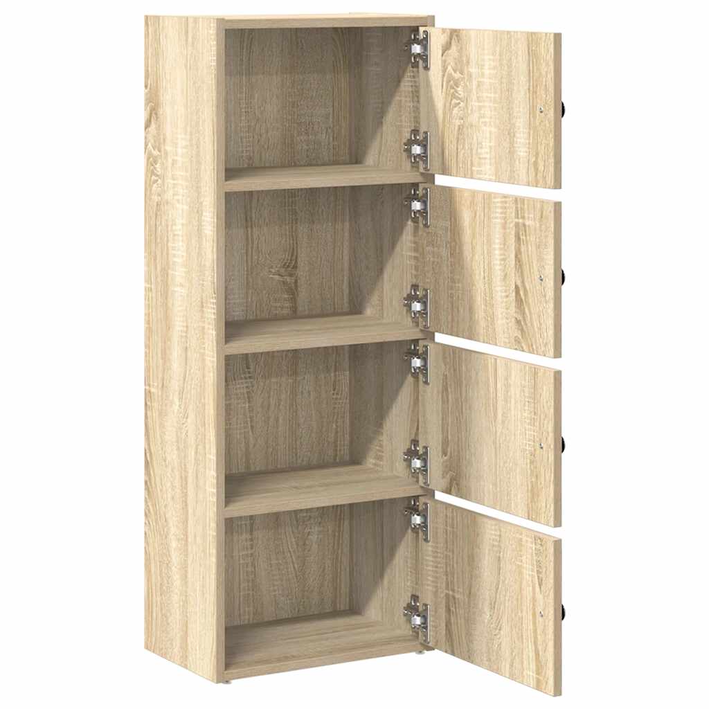 Bokhylle sonoma eik 40x24x102 cm konstruert tre vidaXL