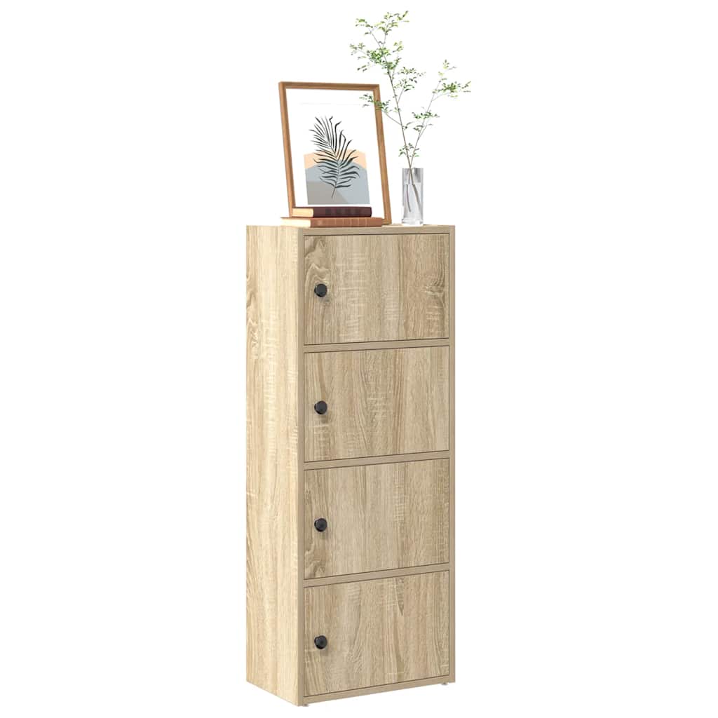 Bokhylle sonoma eik 40x24x102 cm konstruert tre vidaXL