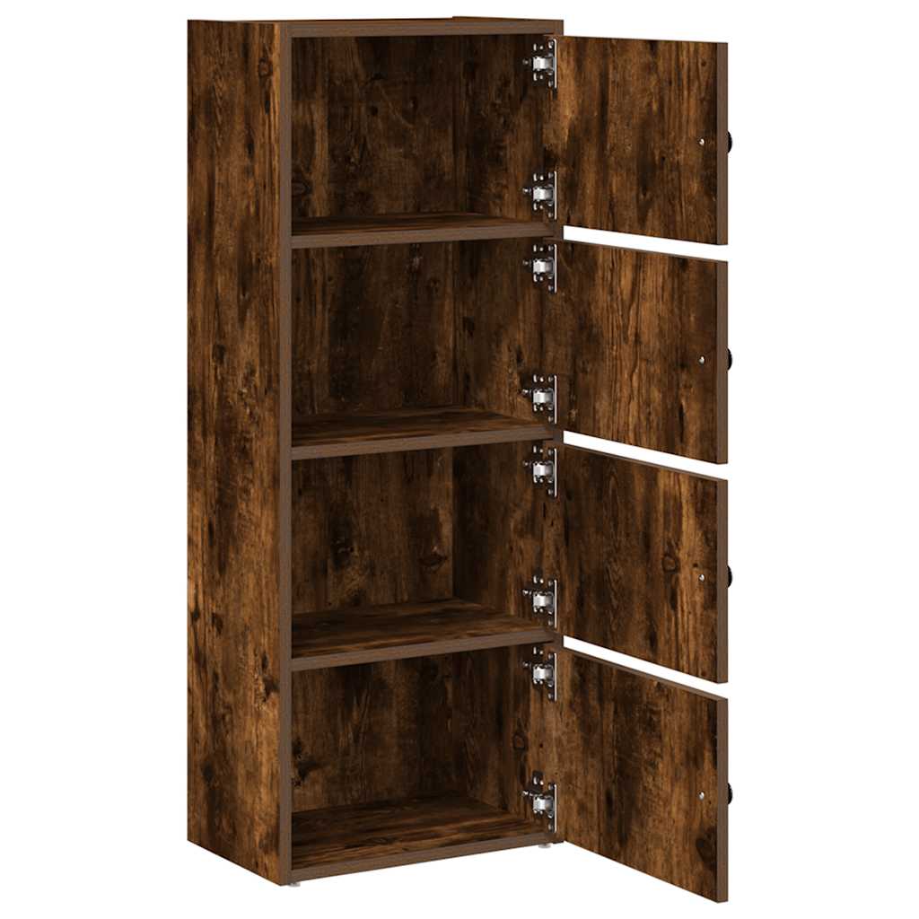 Bokhylle røkt eik 40x24x102 cm konstruert tre vidaXL