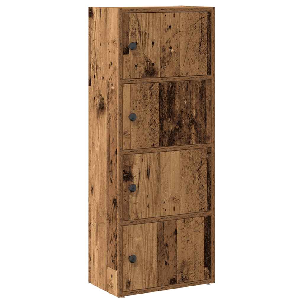 Bokhylle gammelt tre 40x24x102 cm konstruert tre vidaXL