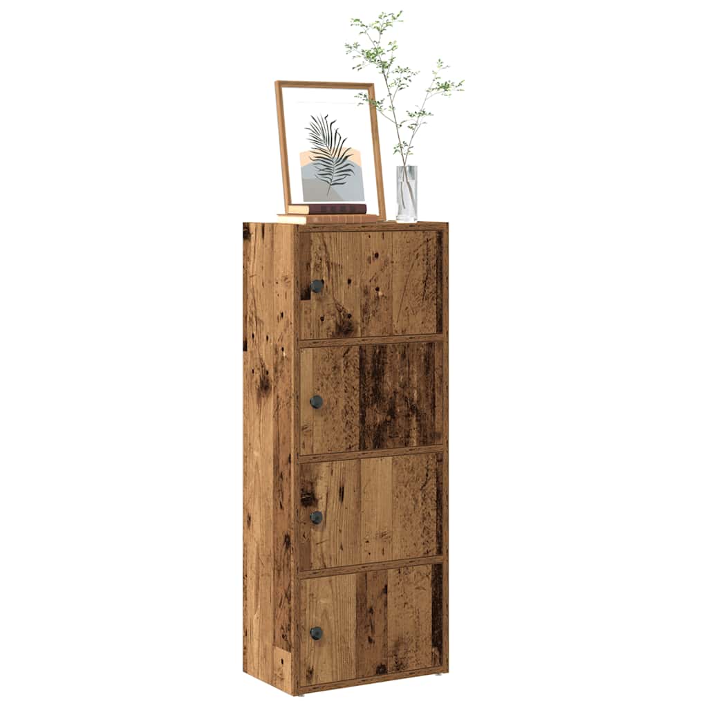 Bokhylle gammelt tre 40x24x102 cm konstruert tre vidaXL