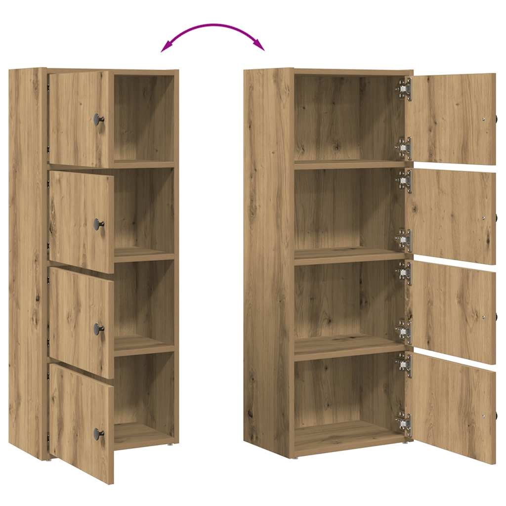 Bokhylle artisan eik 40x24x102 cm konstruert tre vidaXL