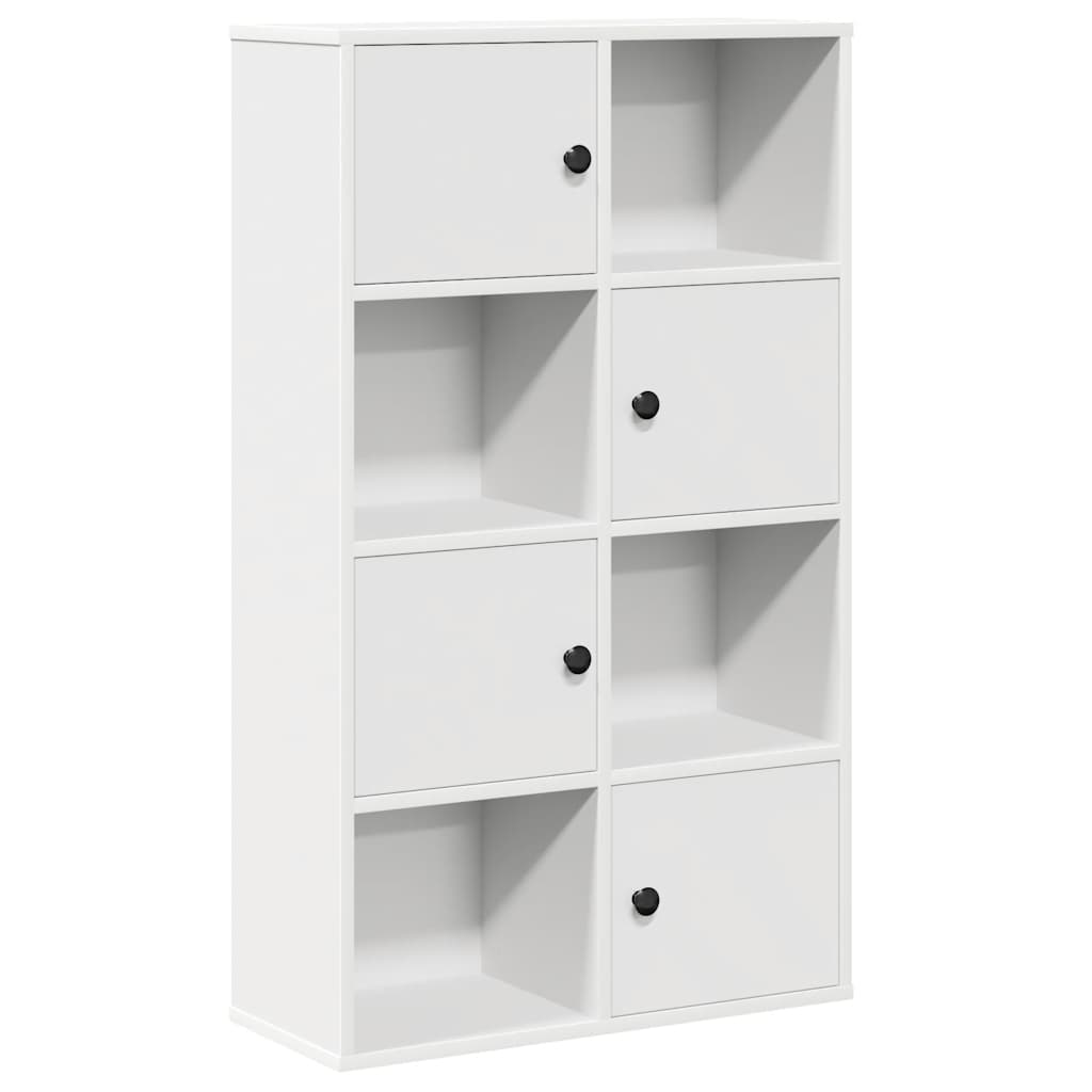 Bokhylle hvit 60x24x101,5 cm konstruert tre
