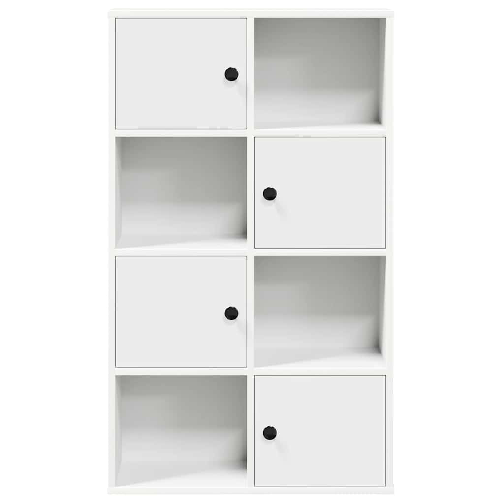 Bokhylle hvit 60x24x101,5 cm konstruert tre