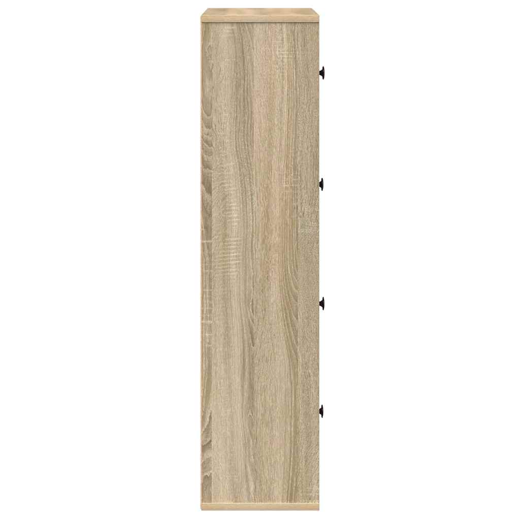 Bokhylle sonoma eik 60x24x101,5 cm konstruert tre