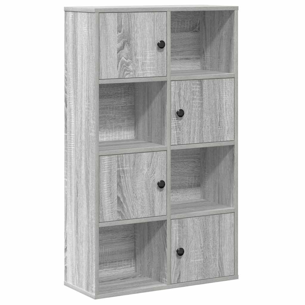 Bokhylle grå sonoma 60x24x101,5 cm konstruert tre