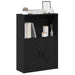 Bokhylle svart eik 60x24x85 cm konstruert tre