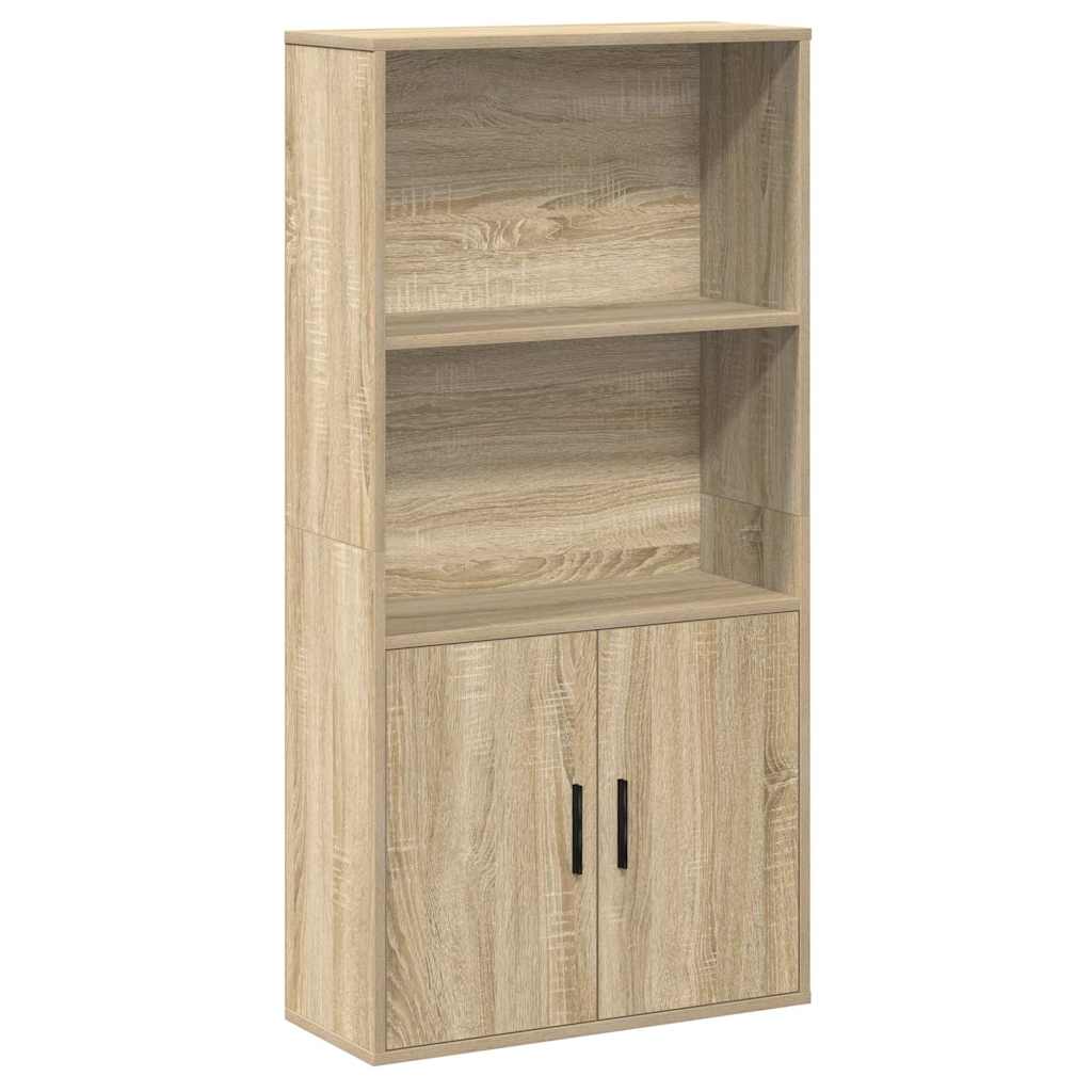 Bokhylle sonoma eik 60x24x120 cm konstruert tre vidaXL