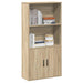 Bokhylle sonoma eik 60x24x120 cm konstruert tre vidaXL