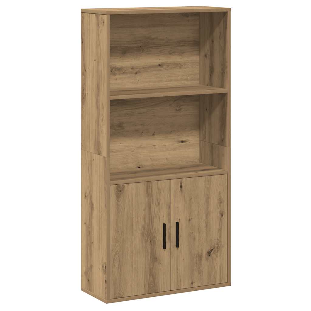 Bokhylle artisan eik 60x24x120 cm konstruert tre