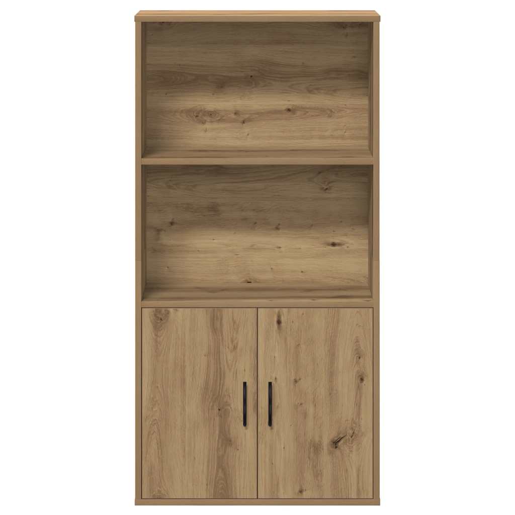 Bokhylle artisan eik 60x24x120 cm konstruert tre