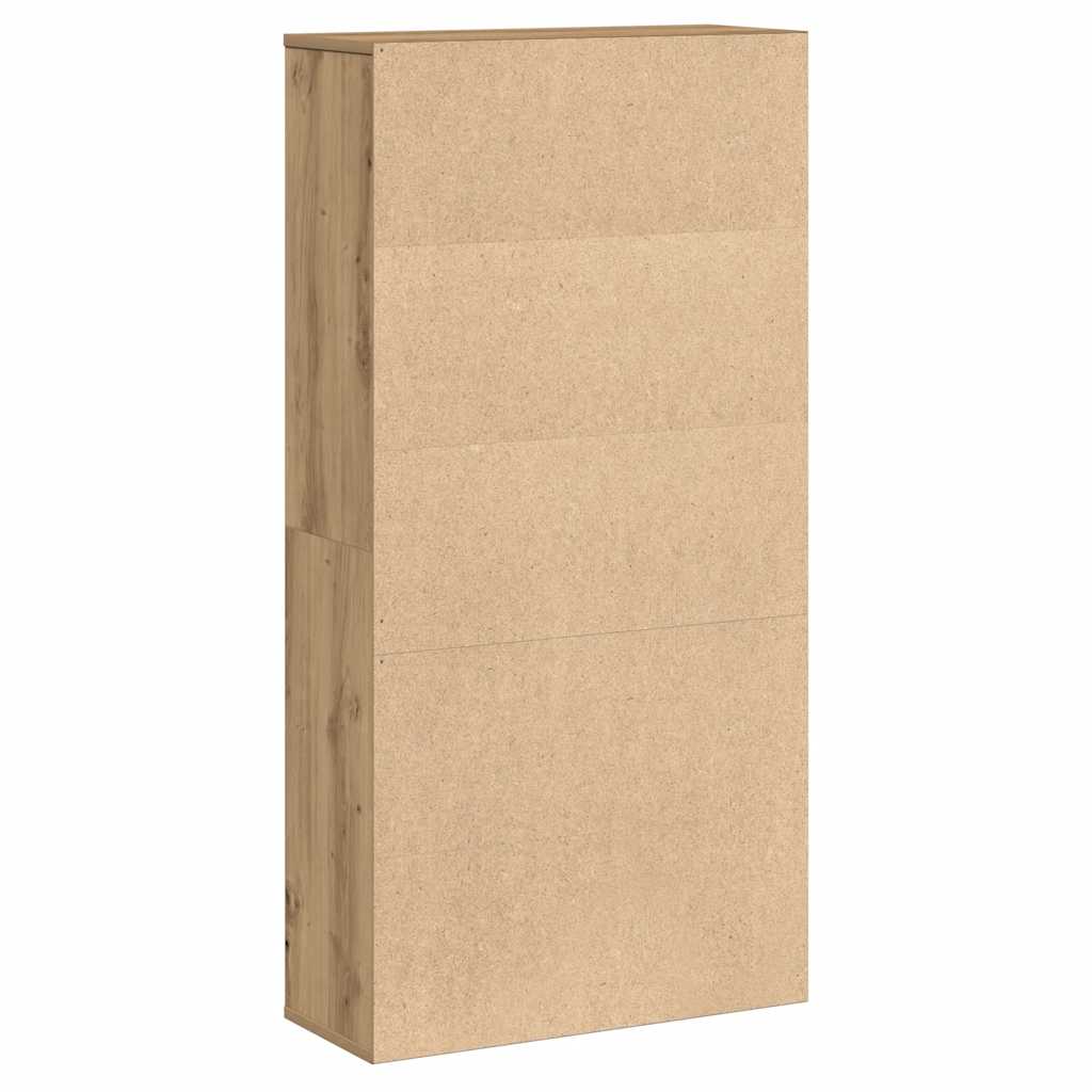 Bokhylle artisan eik 60x24x120 cm konstruert tre