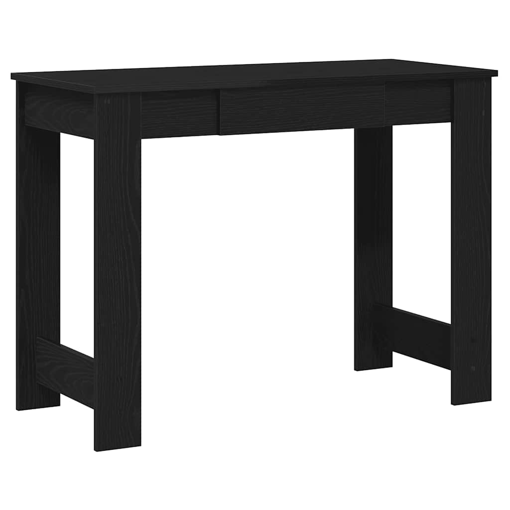Skrivebord svart 100x45x75 cm konstruert tre