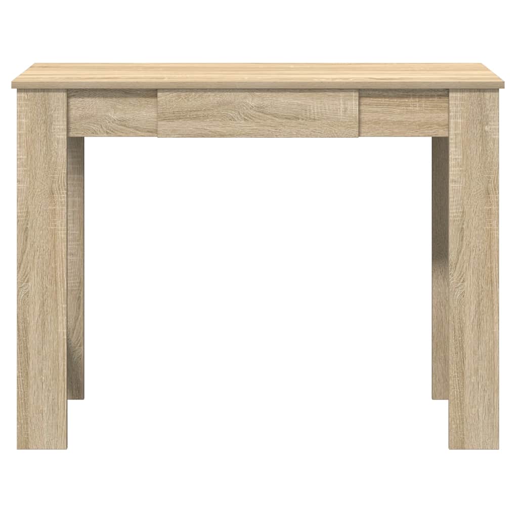 Skrivebord sonoma eik 100x45x75 cm konstruert tre