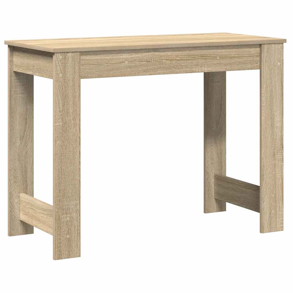 Skrivebord sonoma eik 100x45x75 cm konstruert tre