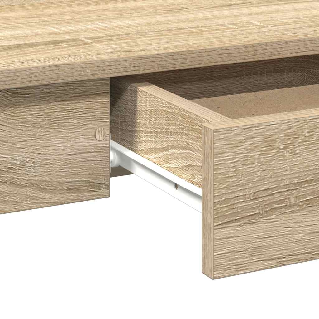 Skrivebord sonoma eik 100x45x75 cm konstruert tre