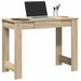 Skrivebord sonoma eik 100x45x75 cm konstruert tre
