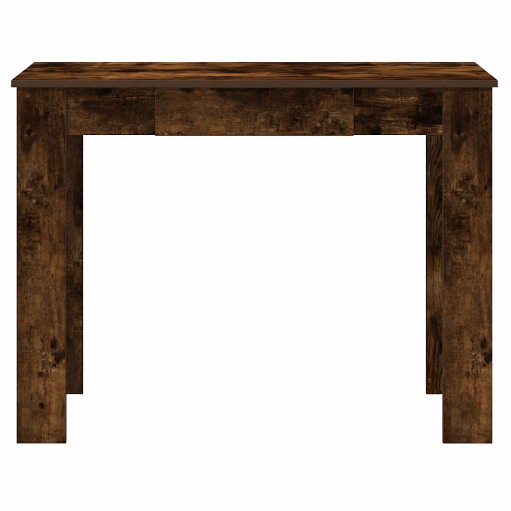 Skrivebord røkt eik 100x45x75 cm konstruert tre
