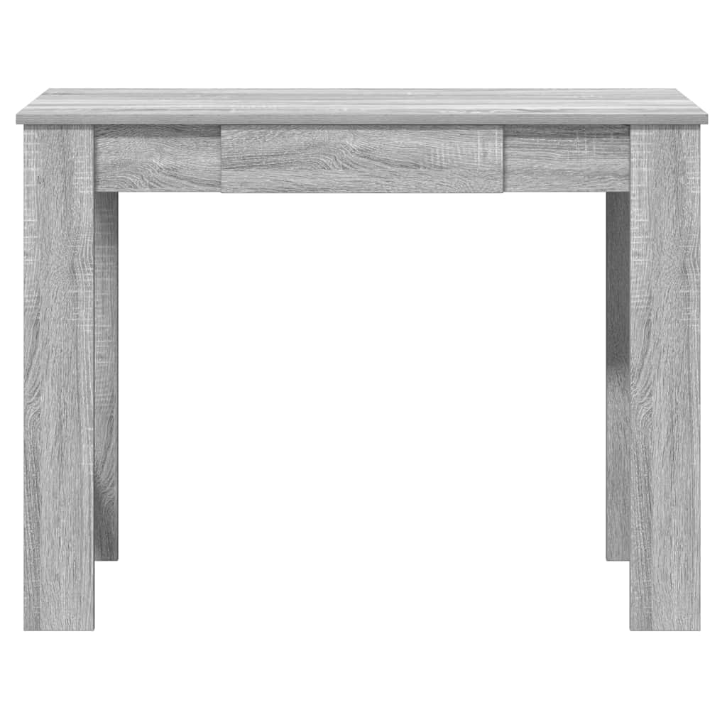 Skrivebord grå sonoma 100x45x75 cm konstruert tre