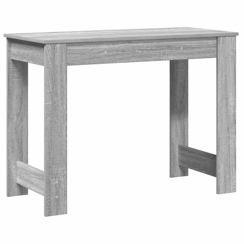 Skrivebord grå sonoma 100x45x75 cm konstruert tre