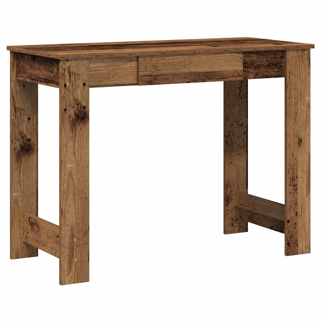 Skrivebord gammelt tre 100x45x75 cm konstruert tre vidaXL