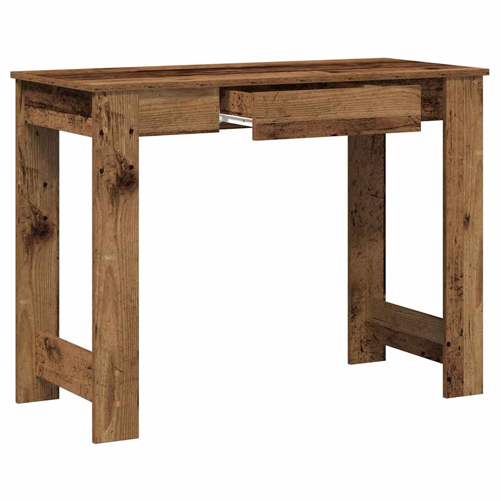 Skrivebord gammelt tre 100x45x75 cm konstruert tre vidaXL